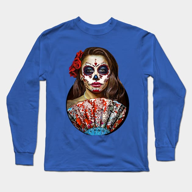 Day of the Dead Long Sleeve T-Shirt by xzaclee16